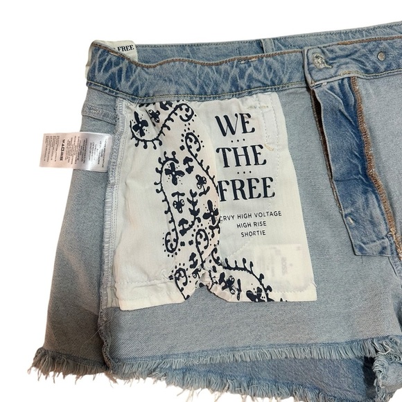 NWOT We The Free Crvy High Voltage High Rise Shortie 34 Free People - Picture 9 of 12